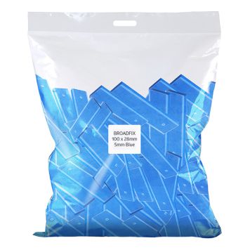 DISTANS BROADFIX PLATT 5MM BLÅ 100-PACK 