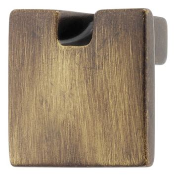 KNOPP MÄSSING 30X25MM BRUN