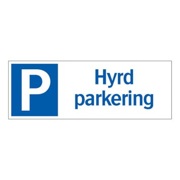 SKYLT HYRD PARKERING 35-7124 297X105MM