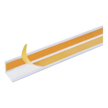 VINKELPROFIL PVC SJÄLVHÄFTANDE 25X25X1,1MM 2,6M