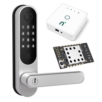 LÅSSATS NIMLY TOUCH PRO GRÅ/SVART INKL GATEWAY+MODUL