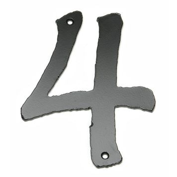 HUSNUMMER 4 22CM SVART