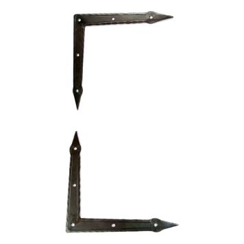 HÖRNJÄRN SMIDE 30X30X3,5CM 2ST/FP