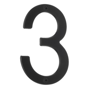 HUSNUMMER BESLAGSBODEN 3 VILLA SVART 120MM