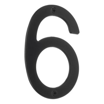 HUSNUMMER BESLAGSBODEN 6 VILLA SVART 120MM