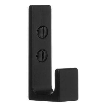 VÄGGKROK BESLAGSBODEN 62MM MATT SVART