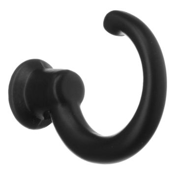 VÄGGKROK BESLAGSBODEN 28MM MATT SVART 2-PACK