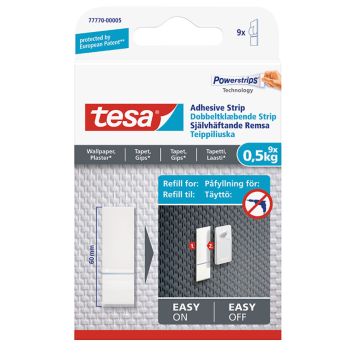 TEJPREMSOR TESA TSMS POWERSTRIP TAPET 9-PACK
