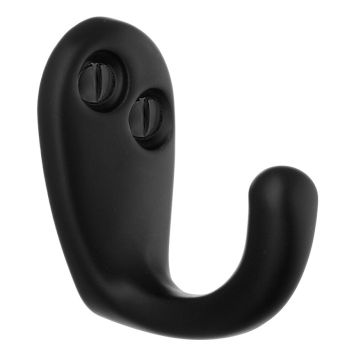 VÄGGKROK BESLAGSBODEN 38MM SVART