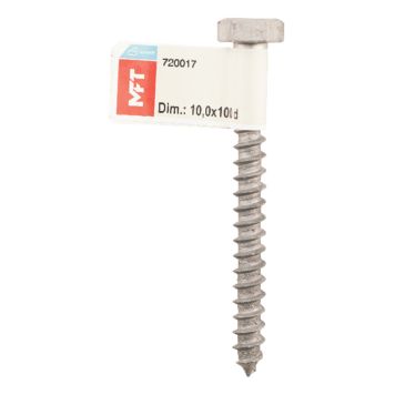 FRANSK TRÄSKRUV MFT FZV 10X100MM 1ST
