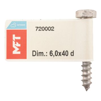 FRANSK TRÄSKRUV MFT FZV 6X40MM 1ST