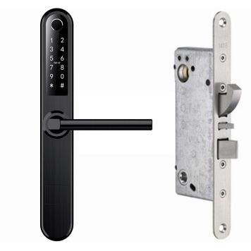 LÅSSATS BESLAGSGRUPPEN BG2000 SVART HÖGER KOMPLETT LÅS