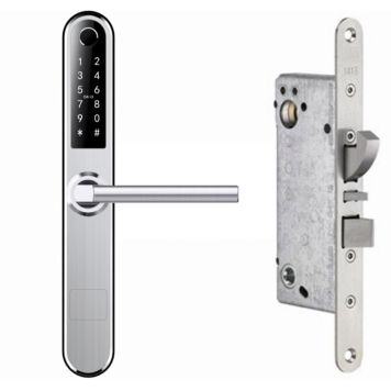 LÅSSATS BESLAGSGRUPPEN BG2000 SILVER HÖGER KOMPLETT LÅS