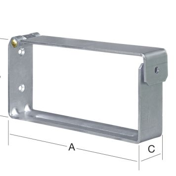LÅSBESLAG VORMANN FÖR STEGE GALVANISERAD
