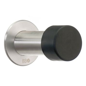 DÖRRSTOPP BESLAGSBODEN 75MM BORSTAT STÅL