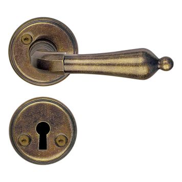 INNERDÖRRHANDTAG BESLAGSBODEN B250ANS ANTIK MÄSSING