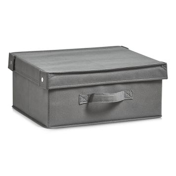 FÖRVARINGSLÅDA MED LOCK 33X28X15CM GRÅ 