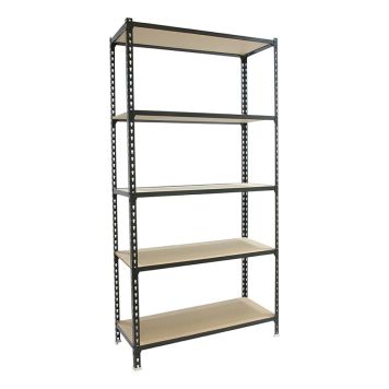 LAGERHYLLA SIMONRACK MADERCLICK180X90X40CM ANTRACIT/TRÄ