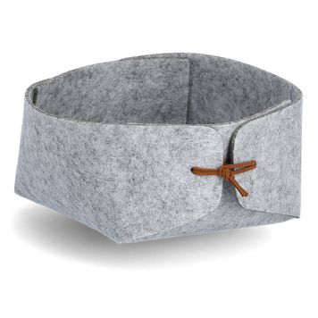 FÖRVARINGSKORG ZELLER Ø13,5X7,5CM GRÅ