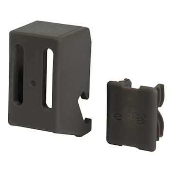 CLIPS ELFA LÅS FÖR HÄNGSKENA GRAPHITE 4-PACK 