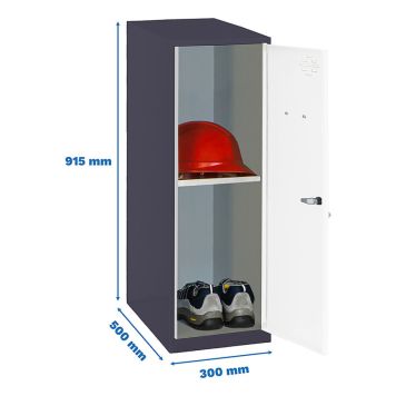 FÖRVARINGSSKÅP SIMONRACK SIMONLOCKER DISM 91,5X30X50CM VIT