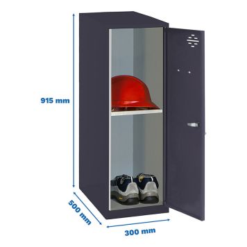 FÖRVARINGSSKÅP SIMONRACK SIMONLOCKER DISM 91,5X30X50CM GRÅ
