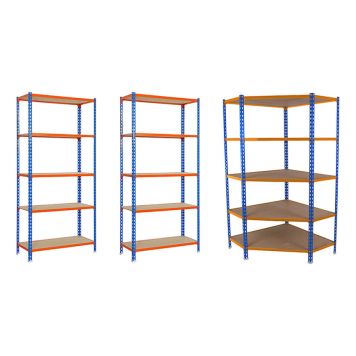 LAGERHYLLA SIMONRACK MADERCLICK 5 180X90X40 BLÅ 3-PACK 