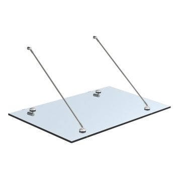 BESLAG TILL ENTRÉTAK PURE MINI TILL GLAS 750X1150 MM 2ST