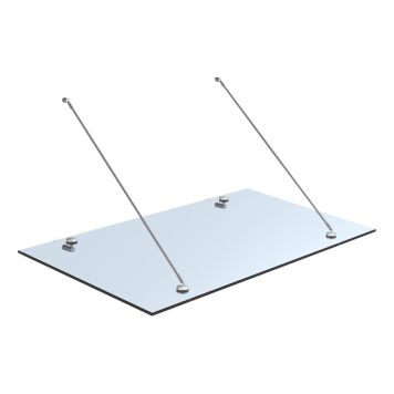 GLAS TILL ENTRÉTAK KLAR 1500X900MM