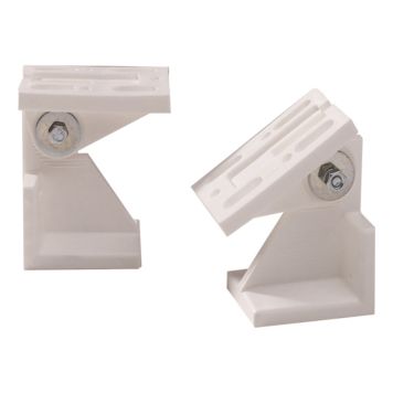 TAKFÄSTE FÖR SKJUTDÖRR 2-PACK VINKLAT