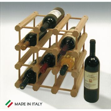 VINSTÄLL TRÄ FÖR 12 FLASKOR PÅBYGGNADSBAR