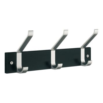 KROKLIST BESLAGSBODEN 3 HATTKROKAR SVART