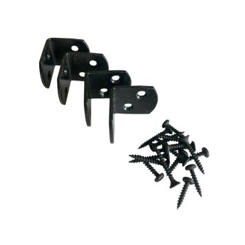 VINKELBESLAG PLUS STÅL SVART 4ST