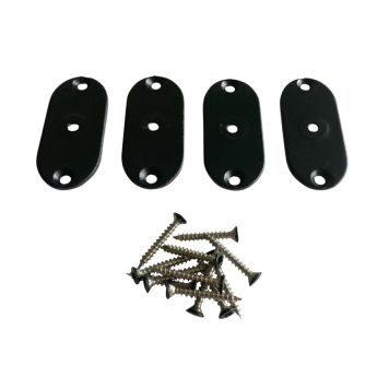 ELEMENTBESLAG PLUS STÅL SVART 4ST