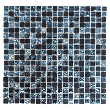 MOSAIK GLOBE MIX BLACK GLASS PRIS PER ARK
