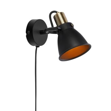 VÄGGLAMPA MARKSLÖJD ALTON SVART