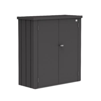 TERRASSESKÅP BIOHORT ROMEO MEDIUM METALLIC MÖRKGRÅ 