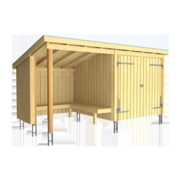 BRASHYDDA PLUS NORDIC M/DBDÖRR/PAPP/ALU/FOT OBEHANDLAD 9,5M²