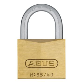 HÄNGLÅS ABUS 65/IB40 MÄSSING 2-PACK