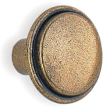KNOPP BESLAGSBODEN B084 30MM ANTIK MÄSSING