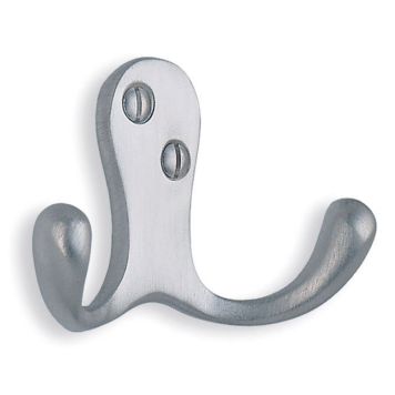 VÄGGKROK BESLAGSBODEN 44MM BORSTAD KROM