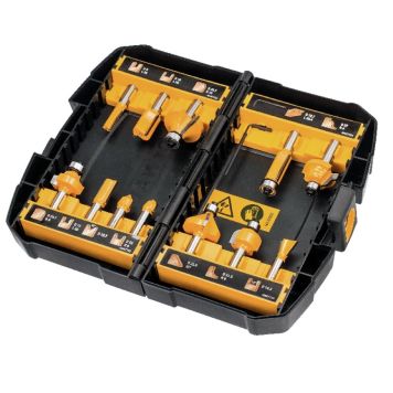 FRÄSSTÅLSET DEWALT DT90016-QZ 12-DELAR