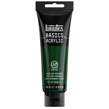 AKRYLFÄRG LQUITEX BASICS GREEN DEEP PERMANENT 118ML 