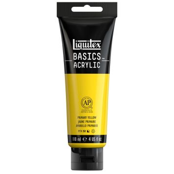AKRYLFÄRG LIQUITEX BASICS  PRIMARY YELLOW 118ML
