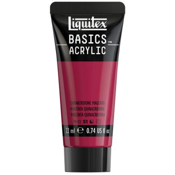 AKRYLFÄRG LIQUITEX BASICS QUINACRIDONE MAGENTA  22ML