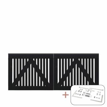 DUBBELGRIND PLUS SENDAI 200X80CM SVART