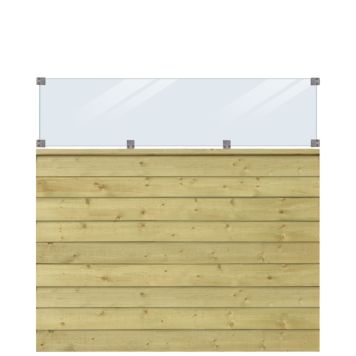 VINDSKYDD PLUS KLINK MED GLAS 174X163CM TRYCKIMPREGNERAD