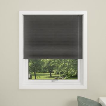 PLISSÉGARDIN LONDON SNÖRSTYRD 100X130 GRÅ