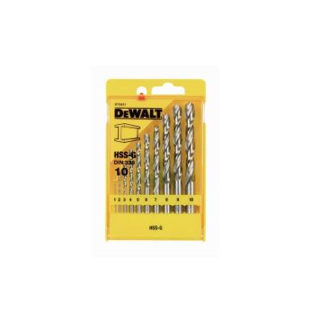BORRSATS DEWALT HSS-G 1-10MM 10 DELAR
