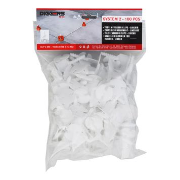 KAKELCLIPS DIGGERS SYSTEM 2 100-PACK 